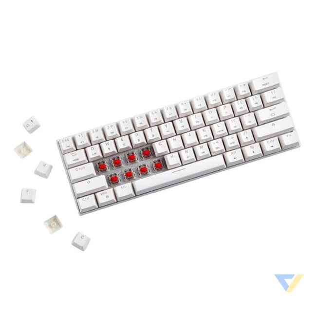 Wireless mechanical keyboard Motospeed SK62 White (blue switch) Wireless
