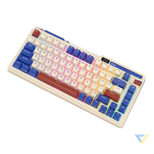 Wireless mechanical keyboard Royal Kludge KZZI K75 pro RGB Moment Switch (retro blue) Wireless