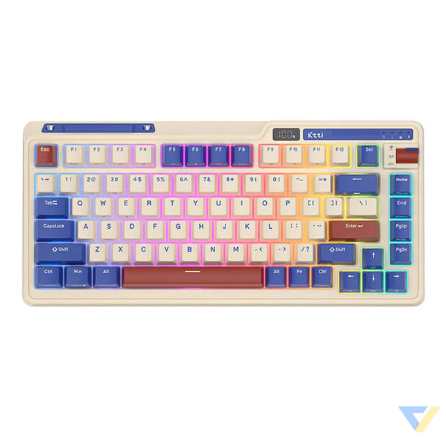 Wireless mechanical keyboard Royal Kludge KZZI K75 pro RGB Moment Switch (retro blue) Wireless