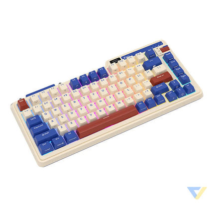 Wireless mechanical keyboard Royal Kludge KZZI K75 pro RGB Moment Switch (retro blue) Wireless