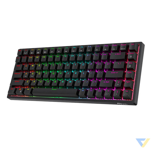 Wireless mechanical keyboard Royal Kludge RK84 RGB Brown switch (black) Wireless