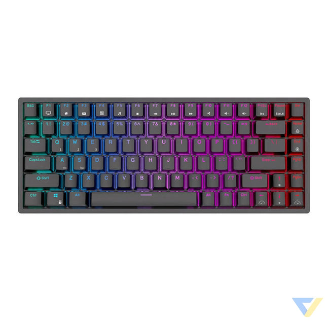 Wireless mechanical keyboard Royal Kludge RK84 RGB Red switch (black) Wired