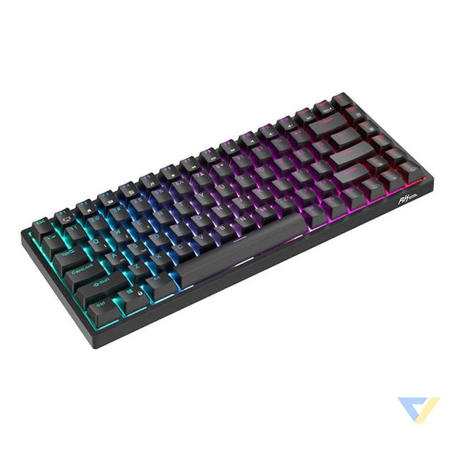 Wireless mechanical keyboard Royal Kludge RK84 RGB Red switch (black) Wired
