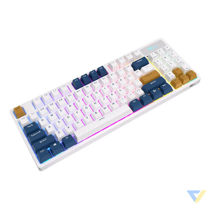Wireless mechanical keyboard Royal Kludge RK89 RGB Lemon switch (white) Wireless
