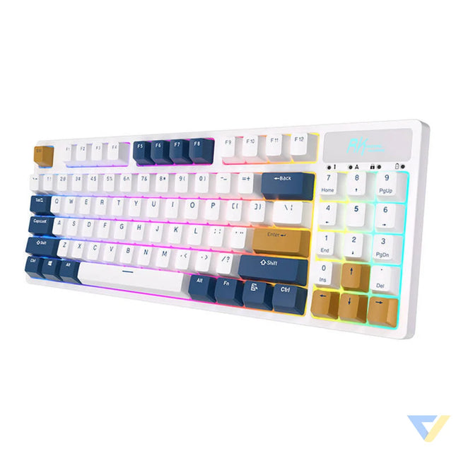Wireless mechanical keyboard Royal Kludge RK89 RGB Lemon switch (white) Wireless