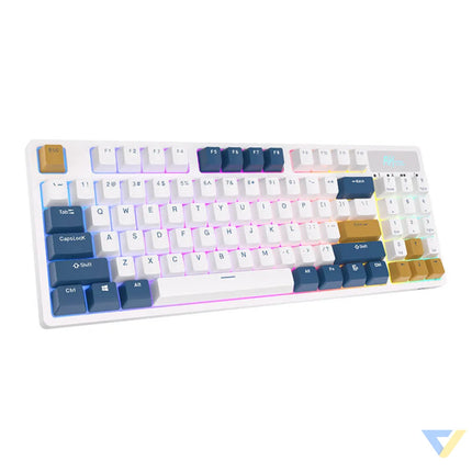 Wireless mechanical keyboard Royal Kludge RK89 RGB Lemon switch (white) Wireless