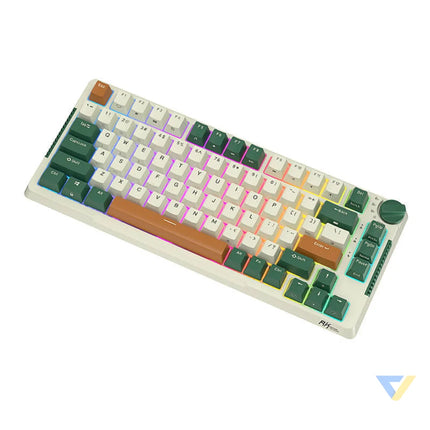 Wireless mechanical keyboard Royal Kludge RKH81 RGB Sky cyan switch (green) Wireless