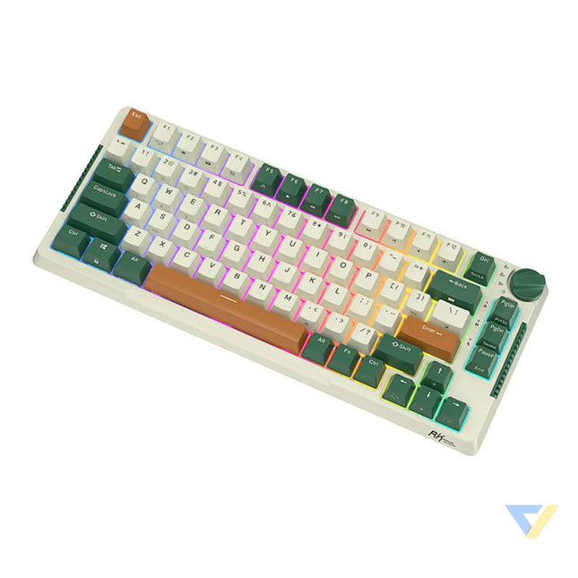 Wireless mechanical keyboard Royal Kludge RKH81 RGB Sky cyan switch (green) Wireless