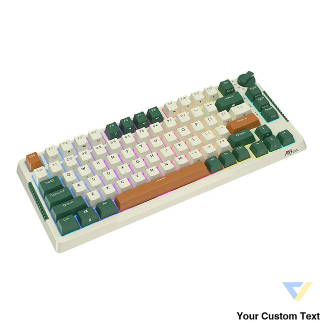 Wireless mechanical keyboard Royal Kludge RKH81 RGB Sky cyan switch (green) Wireless