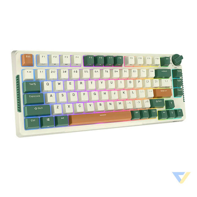 Wireless mechanical keyboard Royal Kludge RKH81 RGB Sky cyan switch (green) Wireless
