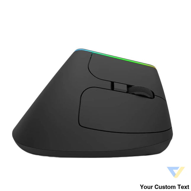 Wireless Vertical Mouse Delux M618DB BT4.0 + 2.4Ghz 4000DPI RGB Vertical mice