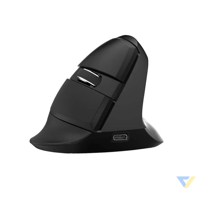 Wireless Vertical Mouse Delux M618Mini BT + 2.4G RGB 4000DPI (Iron Gray) Vertical mice