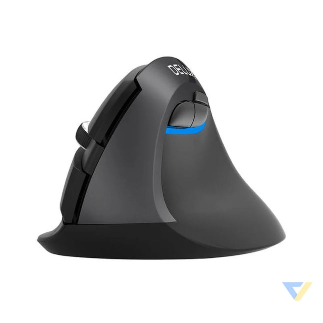 Wireless Vertical Mouse Delux M618Mini DB BT + 2.4G 2400DPI (black) Vertical mice