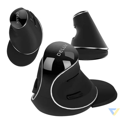 Wireless Vertical Mouse Delux M618PD BT + 2.4G 4200DPI Vertical mice