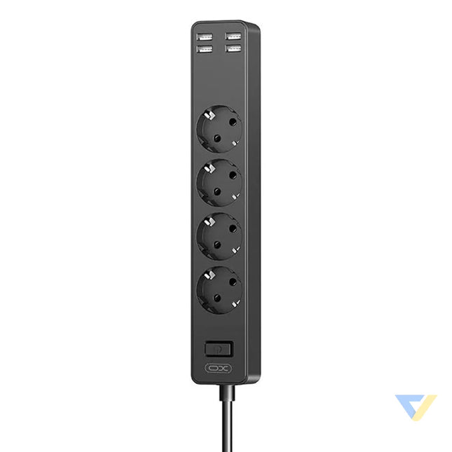 XO WL10 4USB 1.8m power strip (black) Power strips