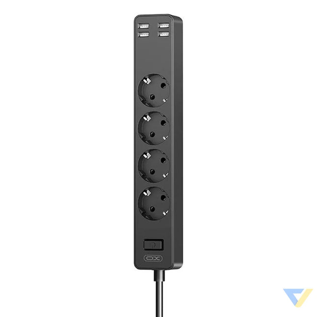 XO WL10 4USB 1.8m power strip (black) Power strips