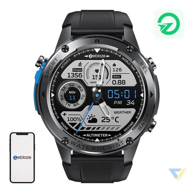 Zeblaze Stratos 2 Ultra Smartwatch (Black) Smartwatches