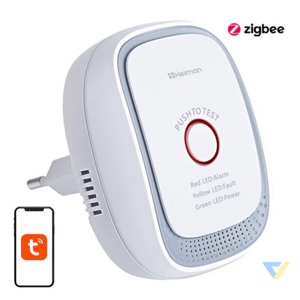 ZigBee Heiman HS1CG E Tuya smart natural gas leak sensor Sensors
