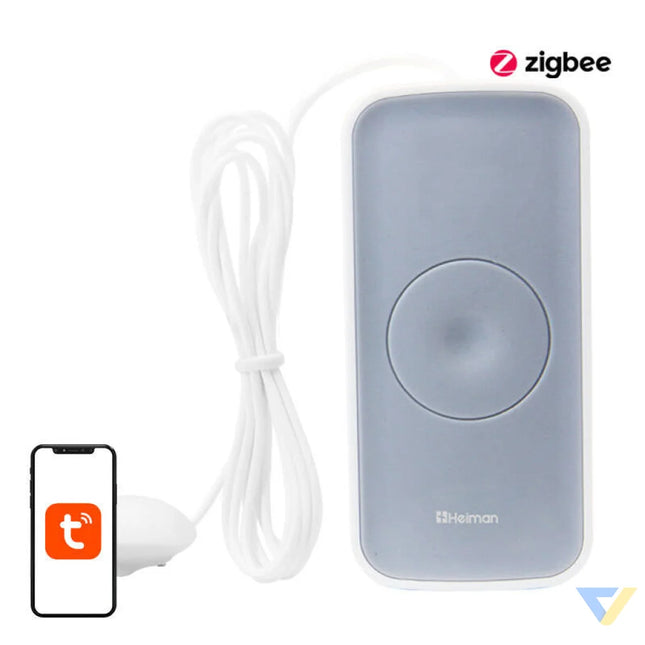 Zigbee Heiman HS1WL E smart flood sensor Tuya Sensors