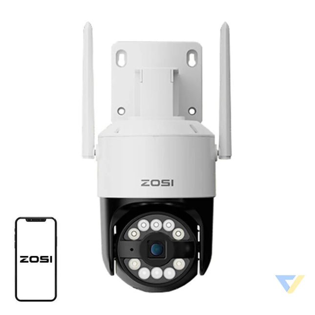 ZOSI C296 WiFi 8MP dual Pan Tilt IP66 outdoor camera + 32GB microSD card IP cameras