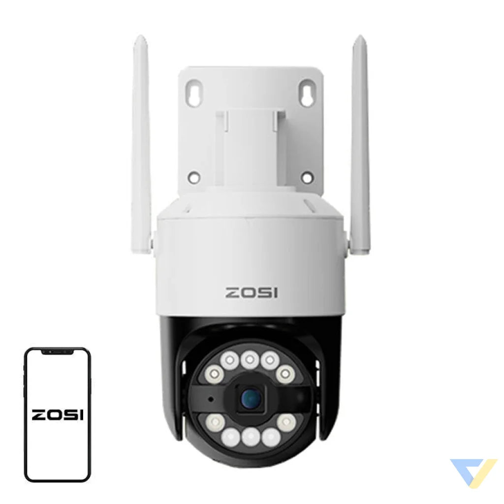 ZOSI C296 WiFi 8MP dual Pan Tilt IP66 outdoor camera + 32GB microSD card IP cameras